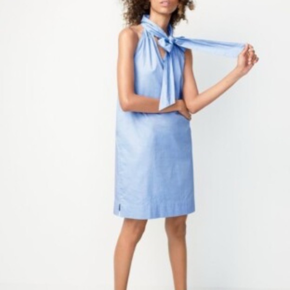 J. Crew Light Blue Bow Dress - Picture 2 of 4